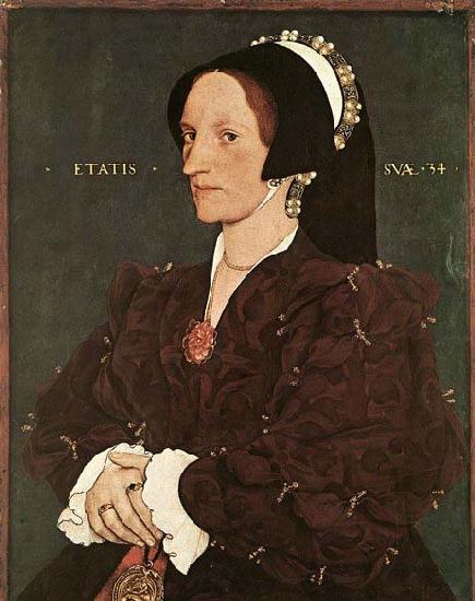 HOLBEIN, Hans the Younger Portrait of Margaret Wyatt, Lady Lee